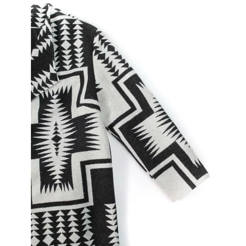 Rare Emme Studio Pendleton Red and Black Geometric Coat NWOT - Picture 8 of 16